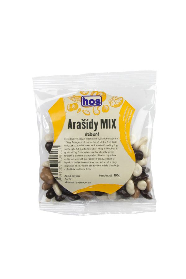 Arašídy dražované mix 80 g