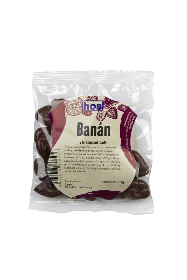 Banán v mléčné čokoládě 80 g