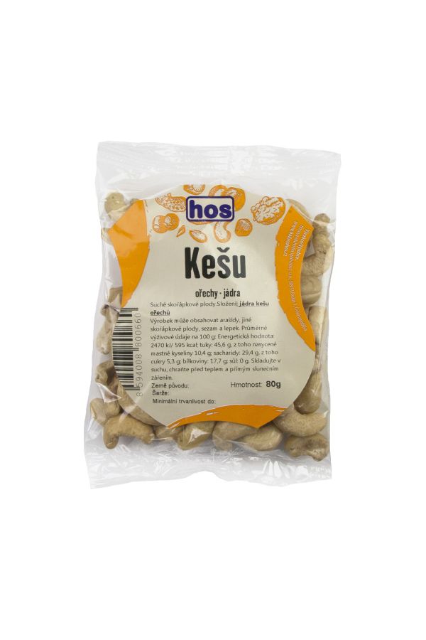 Kešu jádra natural 80 g