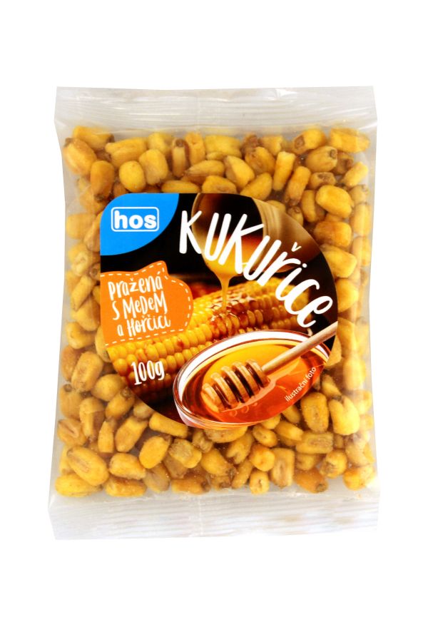Kukuřice pražená s medem a hořčicí 100 g