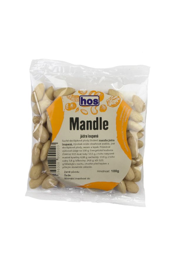 Mandle jádra loupaná 100 g