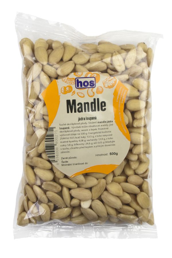 Mandle jádra loupaná 500 g