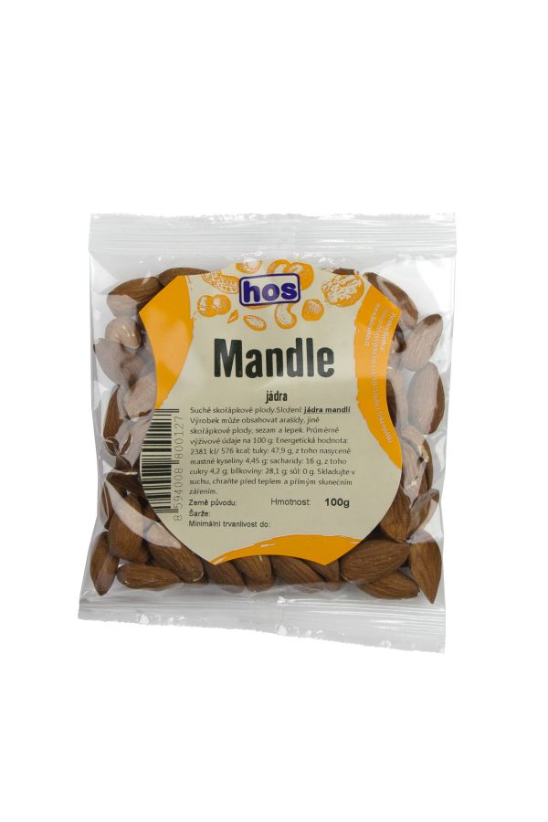 Mandle jádra natural 100 g