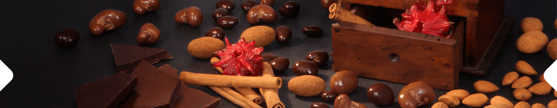 oříšky a mandle v čokoládě
